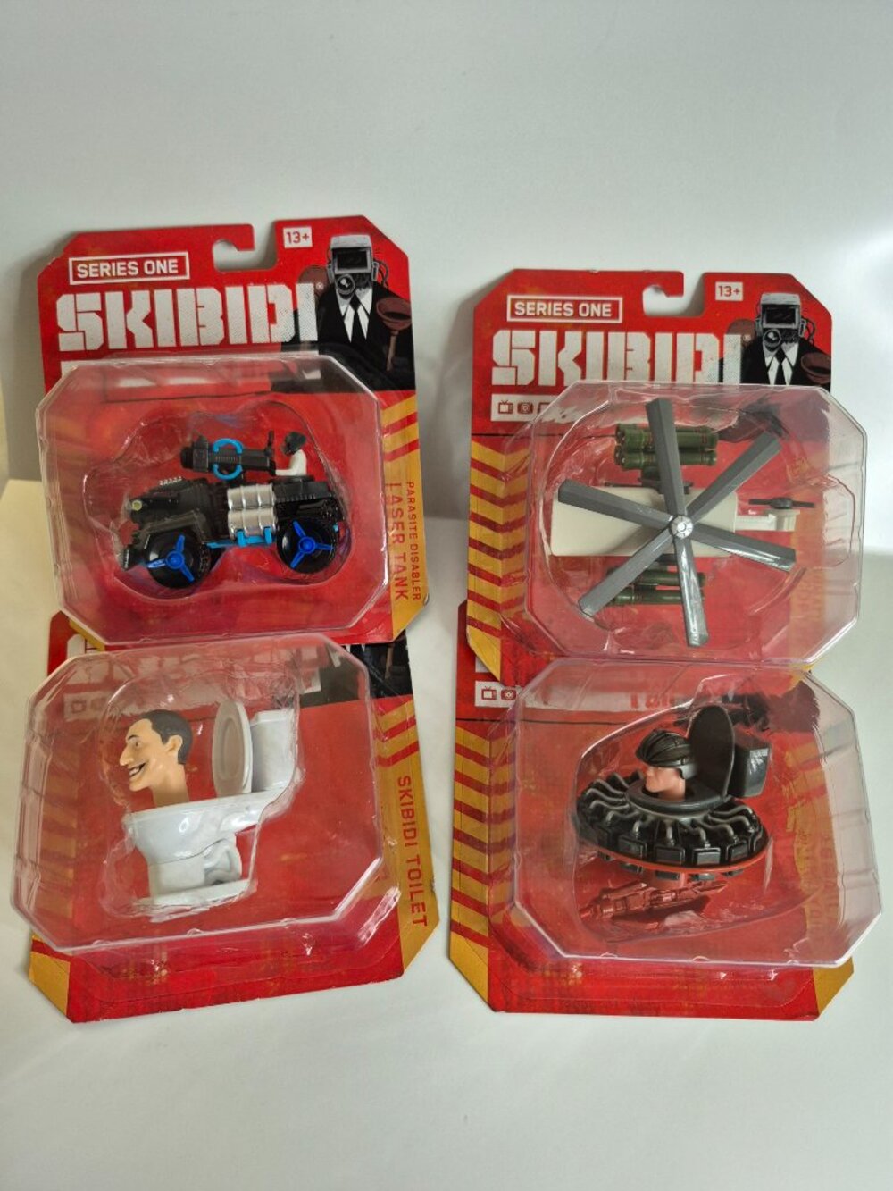 Skibidi Toilet Series 1 Complete Set of 4 Diecast 1:64 Collectibles New 2025